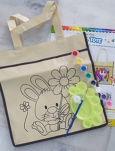DIY Animal Tote Bag Painting