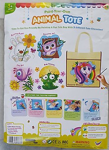DIY Animal Tote Bag Painting