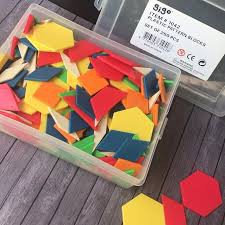 Gigo Plastic Pattern Blocks 250 pcs
