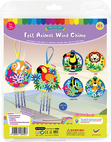 Felt Animal Wind Chime Kit