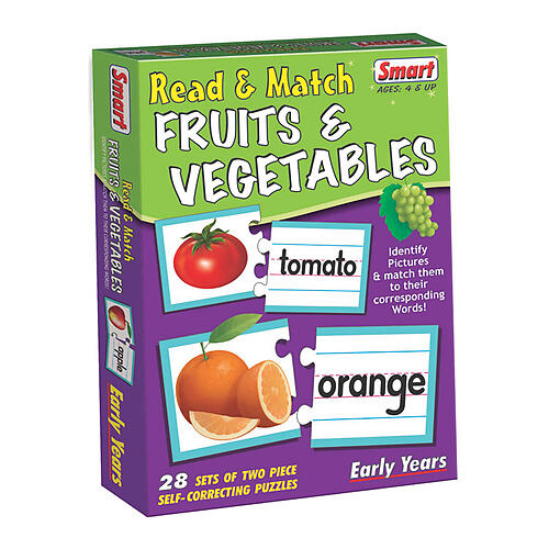 REad & Match Fruits & Vegetables